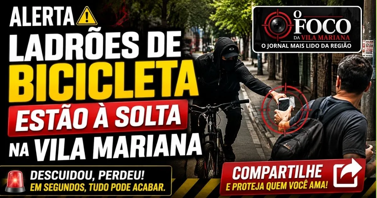 Você faria isso na Vila Mariana? O detalhe que transforma qualquer pedestre em alvo de ladrões de bicicleta