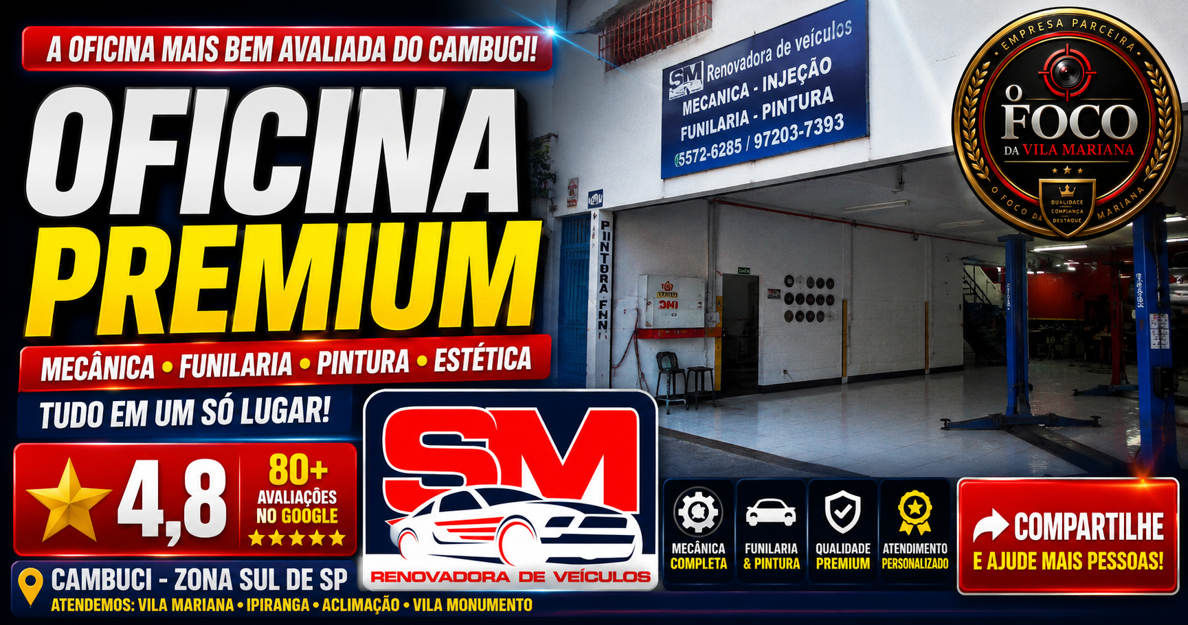 SM Renovadora de Veículos - Oficina Mecânica no Cambuci