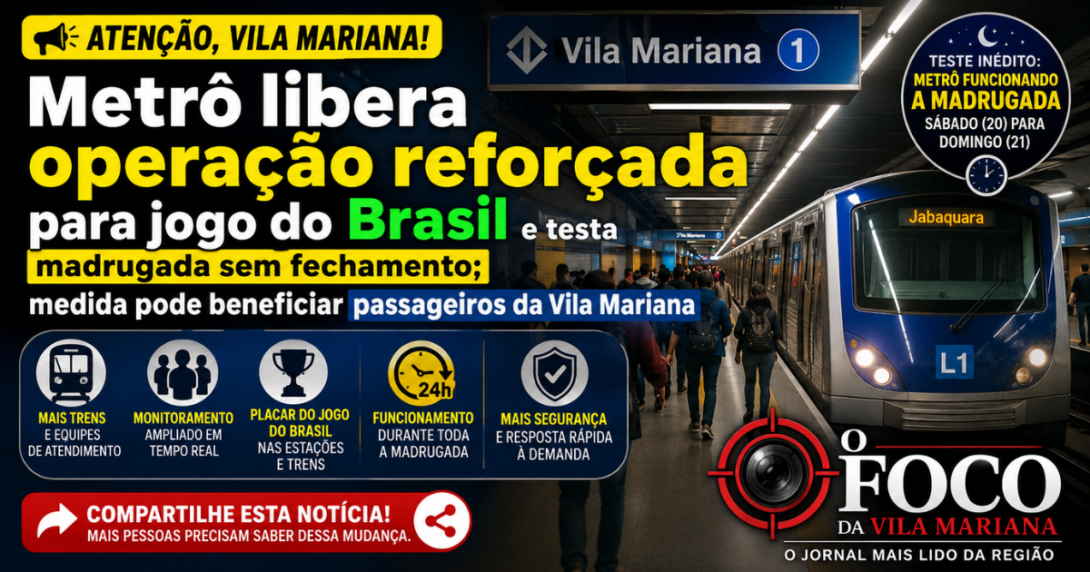 Movimentação de passageiros na Estação Vila Mariana durante operação especial do Metrô de São Paulo.