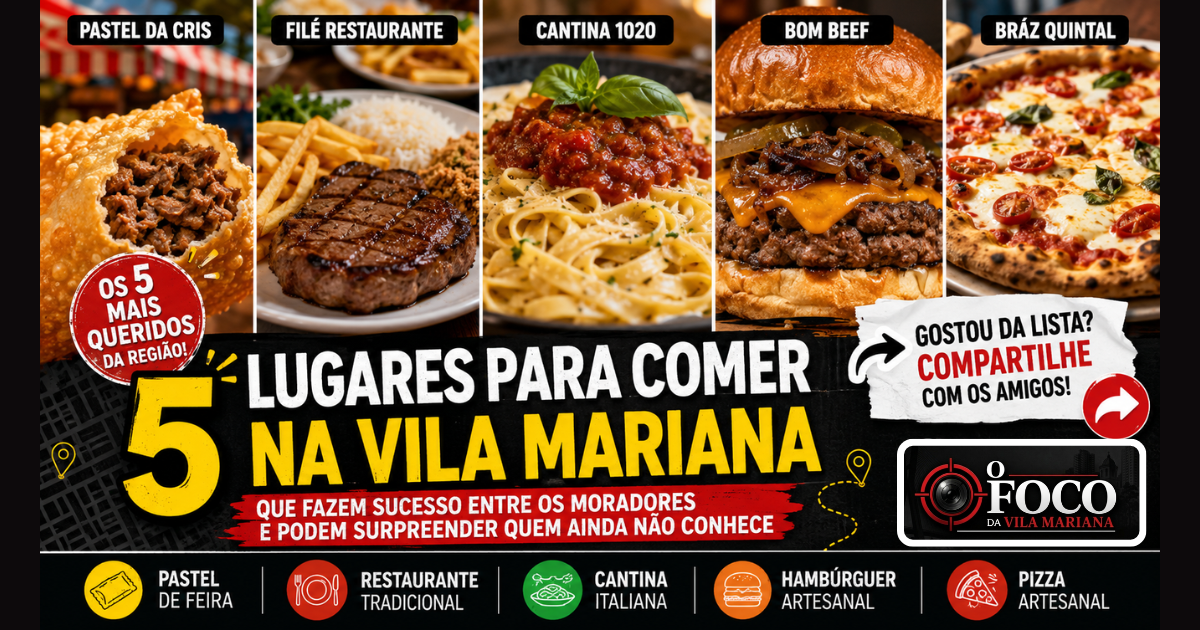 Pastel da Cris, FILÉ Restaurante, Cantina 1020, Bom Beef e Bráz Quintal na Vila Mariana