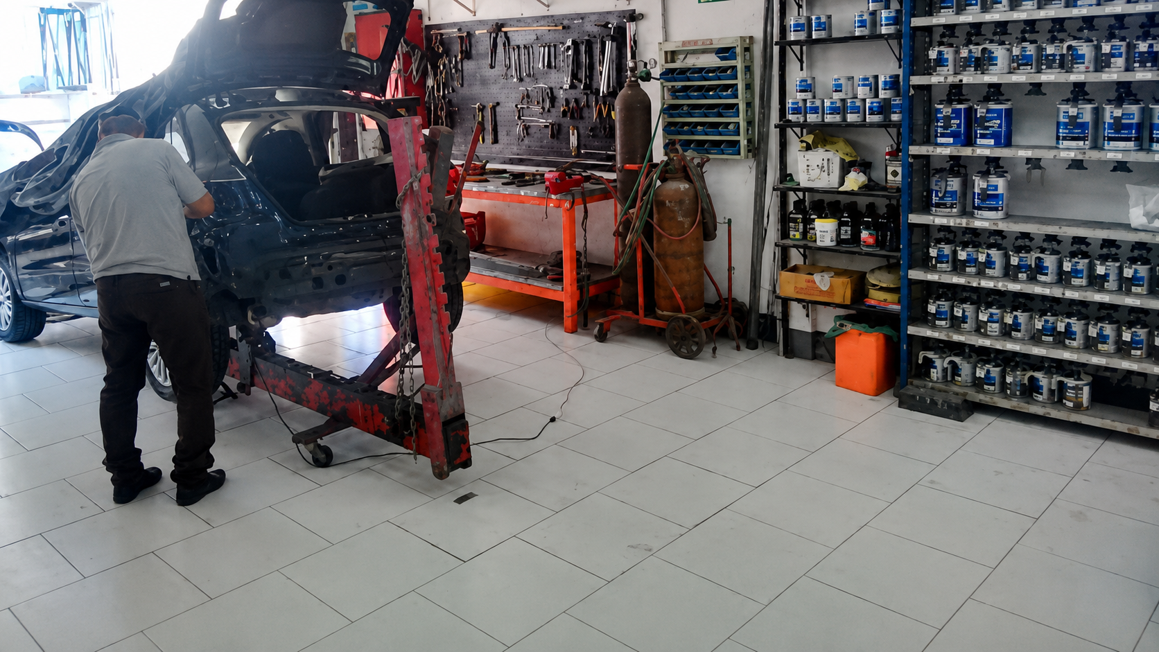 Equipe da SM Renovadora de Veículos no Cambuci