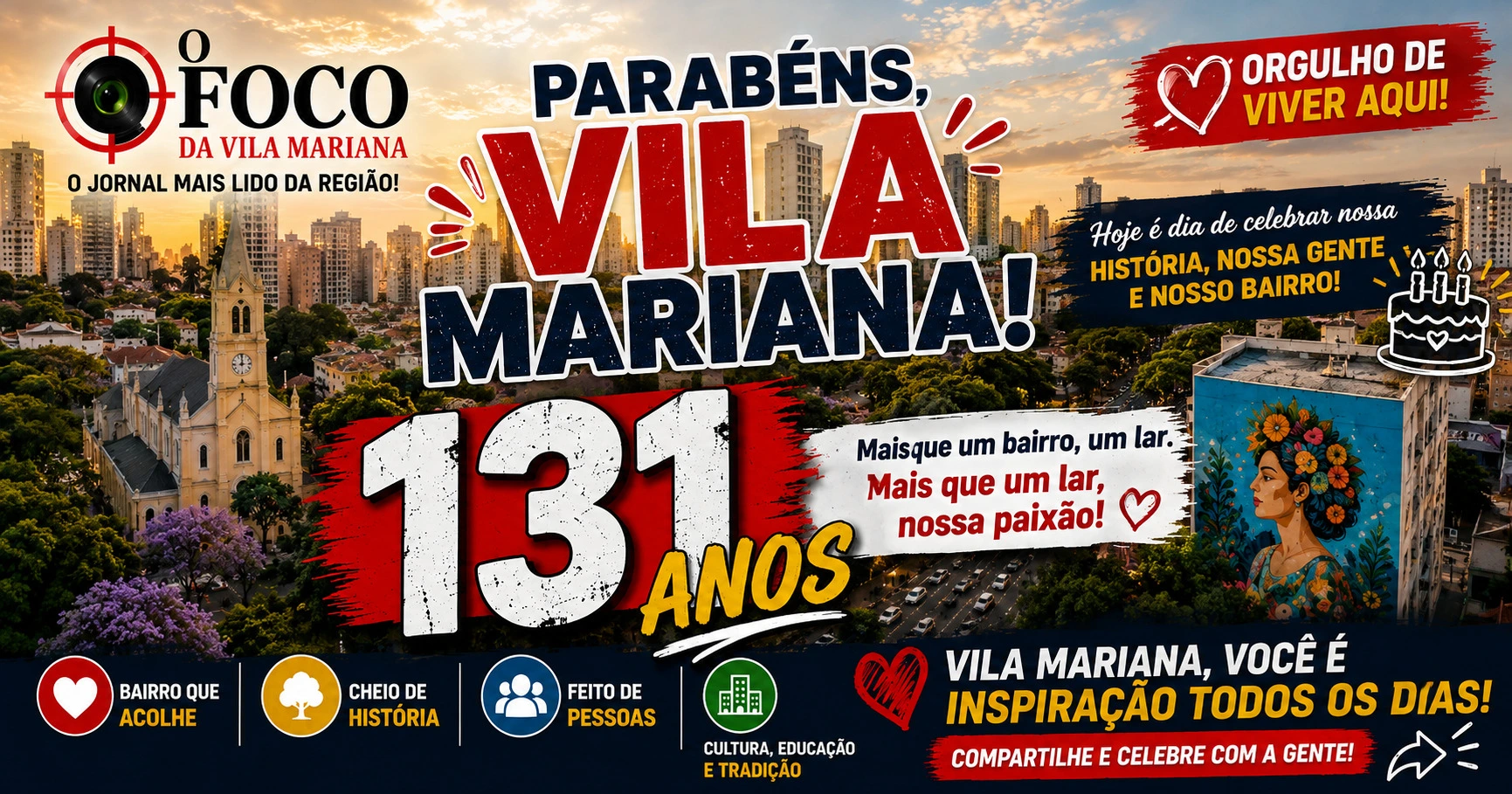 Parabéns, Vila Mariana! O Bairro Completa 131 Anos Nesta Quinta-Feira